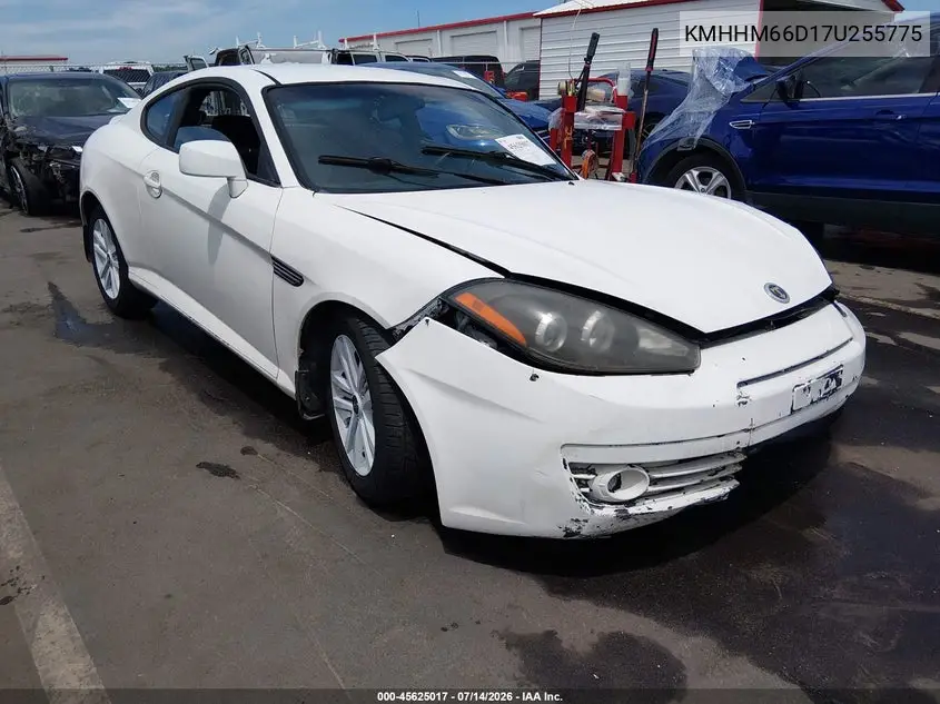 2007 Hyundai Tiburon Gs VIN: KMHHM66D17U255775 Lot: 45625017