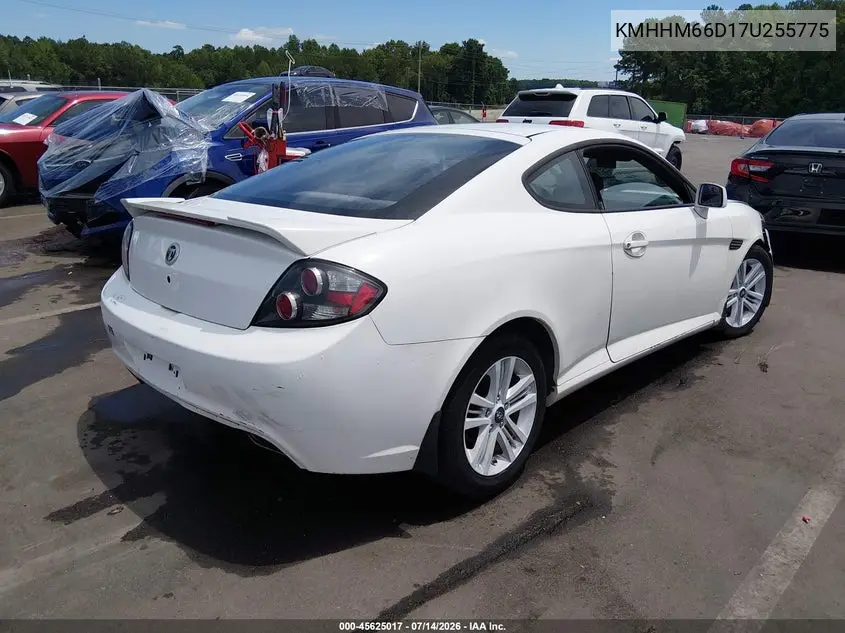 2007 Hyundai Tiburon Gs VIN: KMHHM66D17U255775 Lot: 45625017
