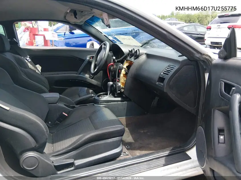 2007 Hyundai Tiburon Gs VIN: KMHHM66D17U255775 Lot: 45625017