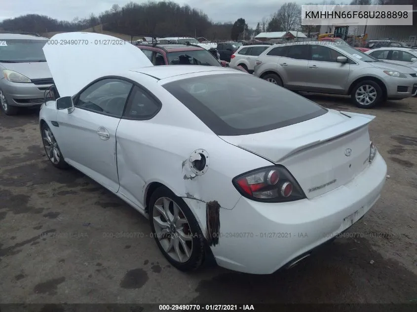 2008 Hyundai Tiburon Gt/Gt Limited/Se VIN: KMHHN66F68U288898 Lot: 29490770