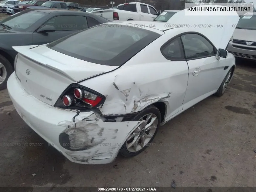 2008 Hyundai Tiburon Gt/Gt Limited/Se VIN: KMHHN66F68U288898 Lot: 29490770