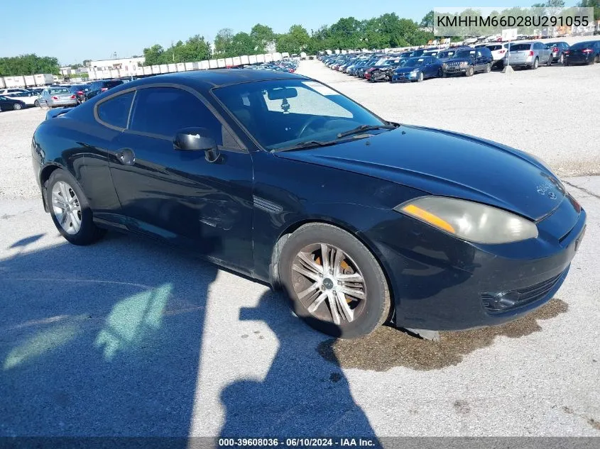 2008 Hyundai Tiburon Gs VIN: KMHHM66D28U291055 Lot: 39608036
