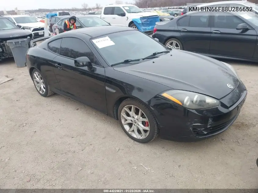2008 Hyundai Tiburon Gt/Gt Limited/Se VIN: KMHHN66F88U286652 Lot: 44225821