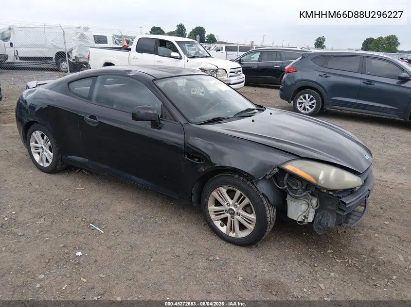 2008 Hyundai Tiburon Gs VIN: KMHHM66D88U296227 Lot: 45272683