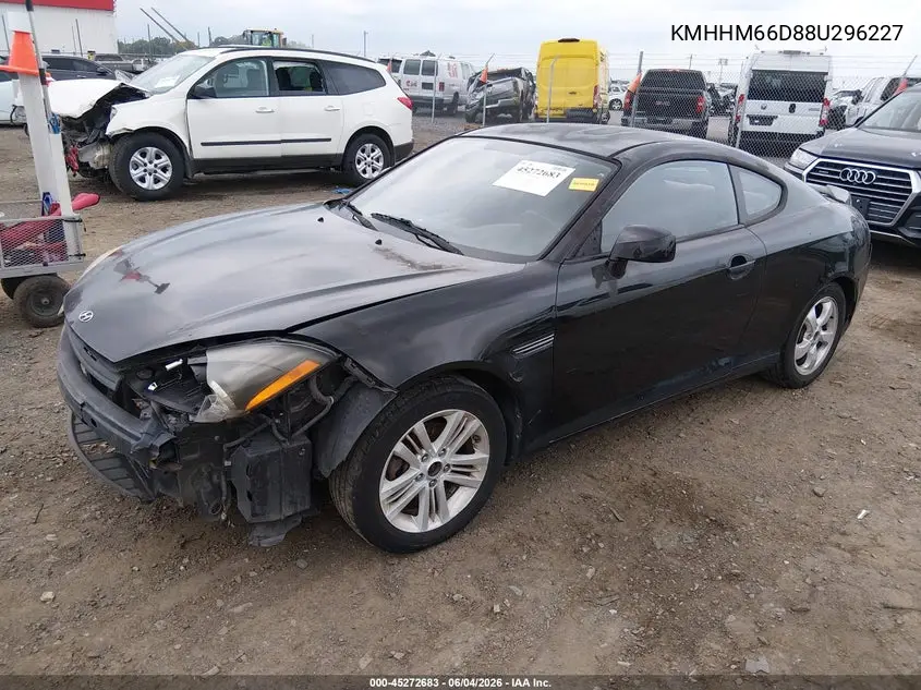 2008 Hyundai Tiburon Gs VIN: KMHHM66D88U296227 Lot: 45272683