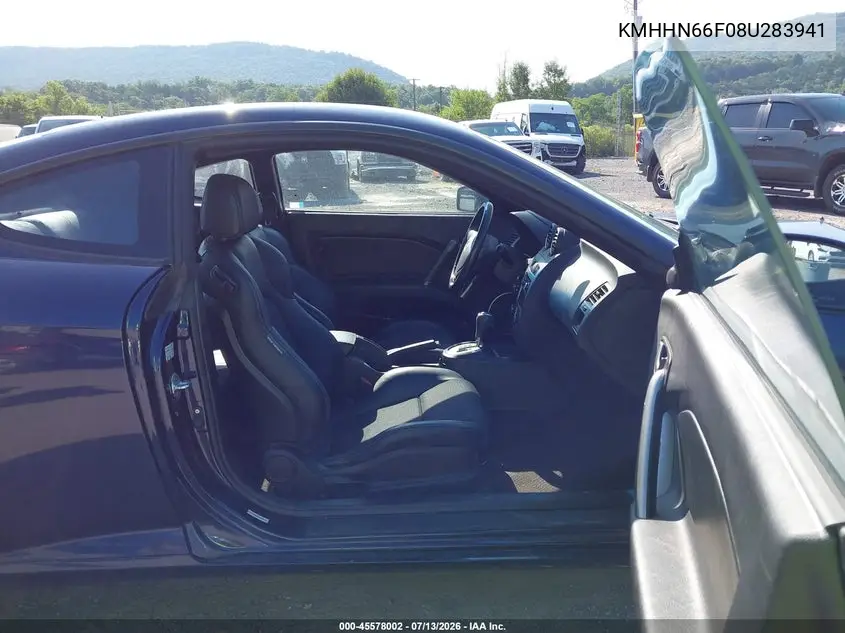 2008 Hyundai Tiburon Gt/Gt Limited/Se VIN: KMHHN66F08U283941 Lot: 45578002