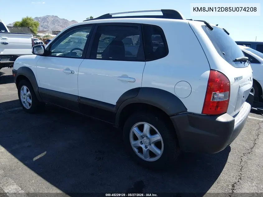 2005 Hyundai Tucson Gls/Lx VIN: KM8JN12D85U074208 Lot: 45229128