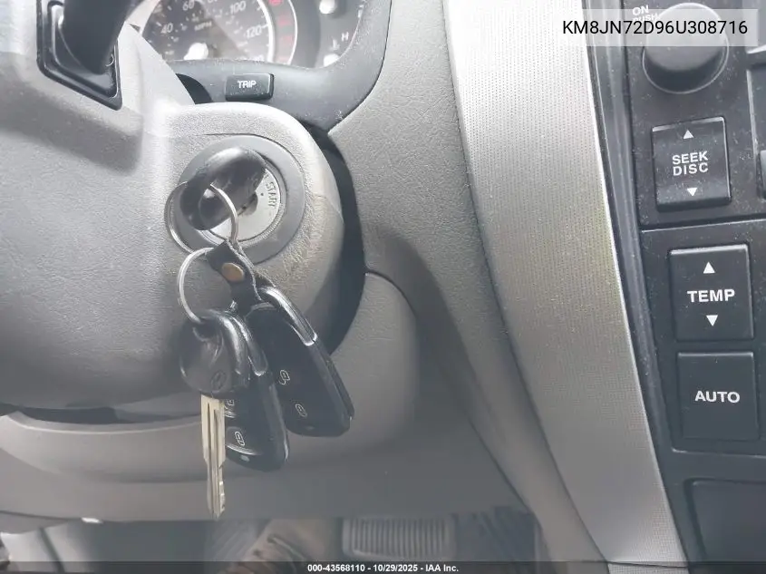KM8JN72D96U308716 2006 Hyundai Tucson Gls/Limited