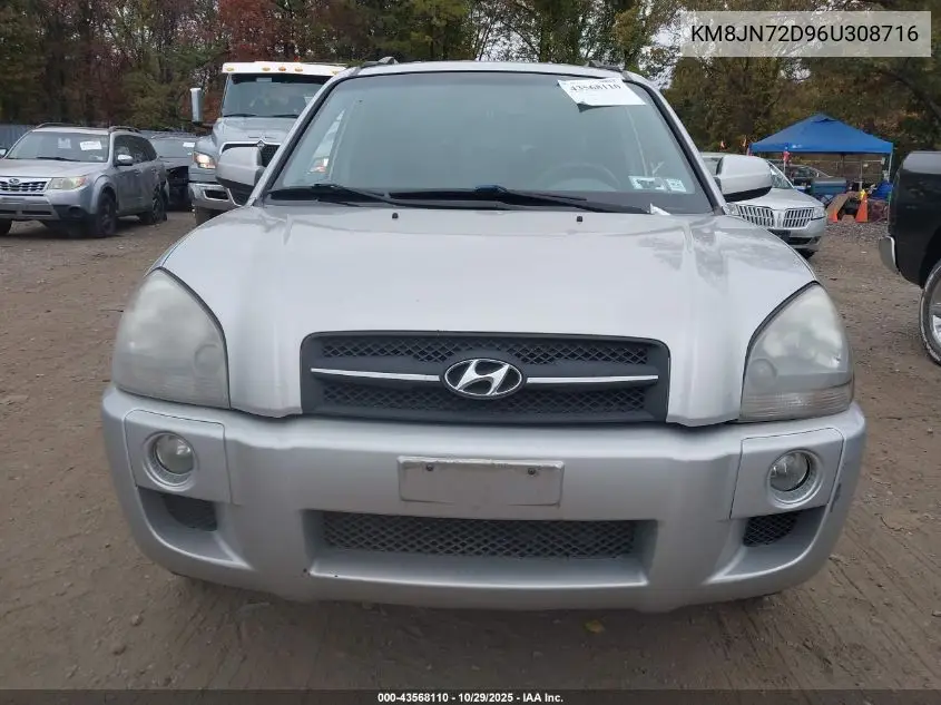 KM8JN72D96U308716 2006 Hyundai Tucson Gls/Limited