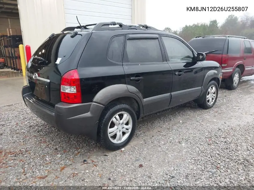 KM8JN12D26U255807 2006 Hyundai Tucson Gls/Limited