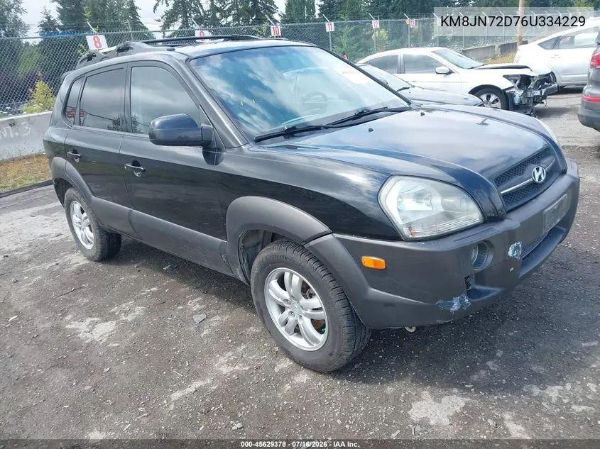 2006 Hyundai Tucson Gls/Limited VIN: KM8JN72D76U334229 Lot: 45629378