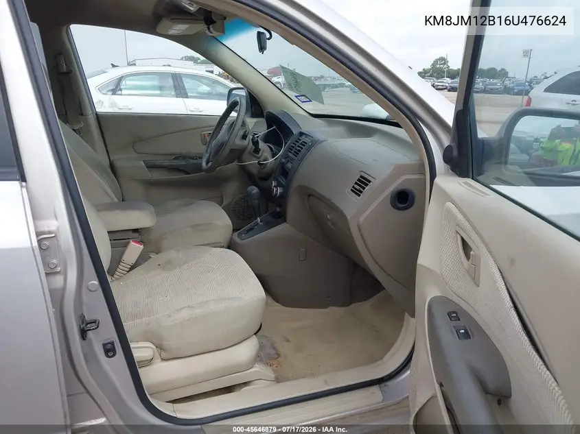 2006 Hyundai Tucson Gl VIN: KM8JM12B16U476624 Lot: 45646879