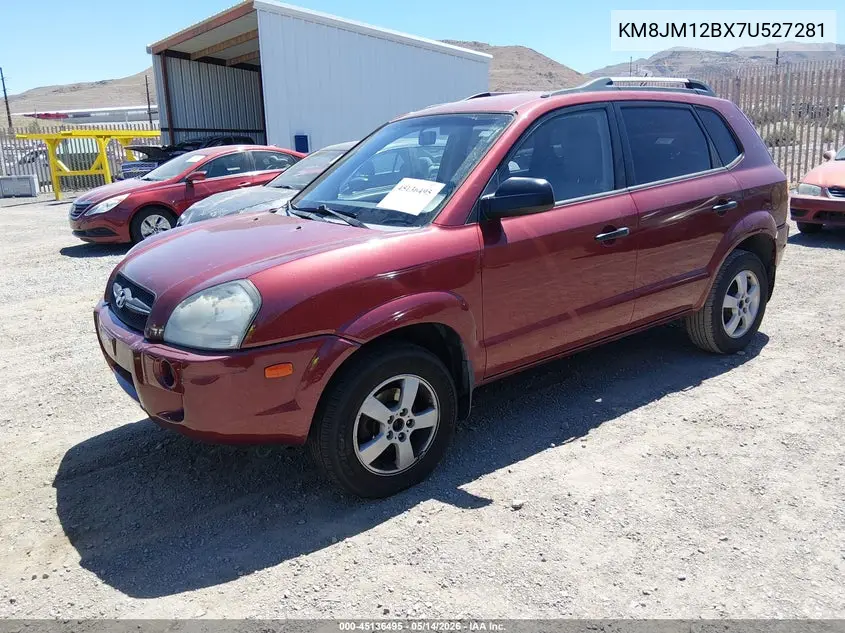 2007 Hyundai Tucson Gls VIN: KM8JM12BX7U527281 Lot: 45136495