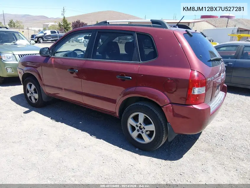 2007 Hyundai Tucson Gls VIN: KM8JM12BX7U527281 Lot: 45136495