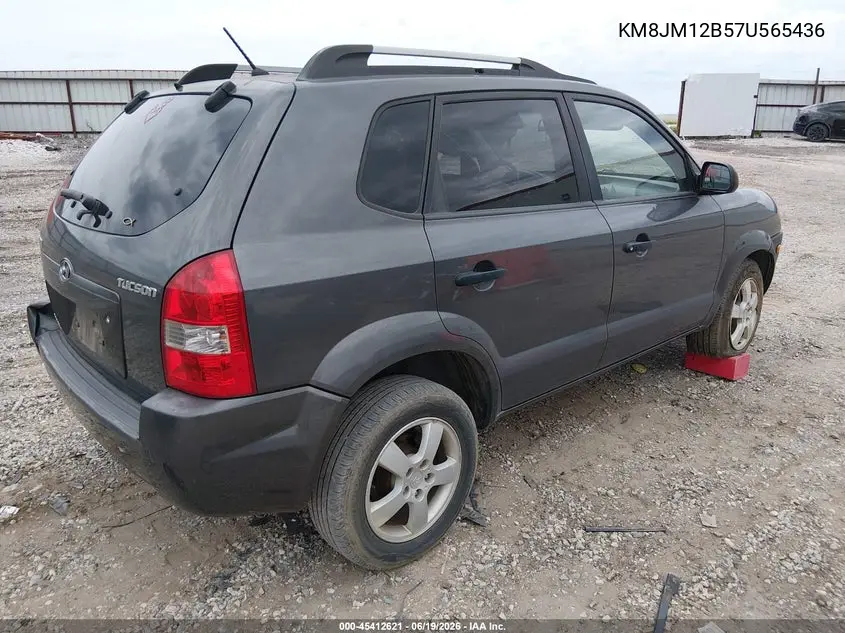 2007 Hyundai Tucson Gls VIN: KM8JM12B57U565436 Lot: 45412621