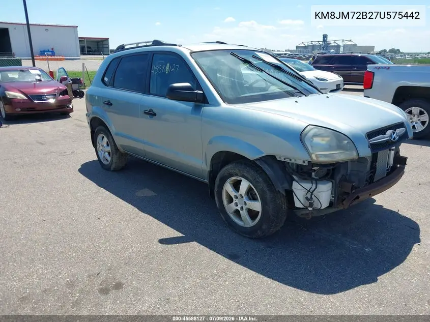 2007 Hyundai Tucson Gls VIN: KM8JM72B27U575442 Lot: 45588127