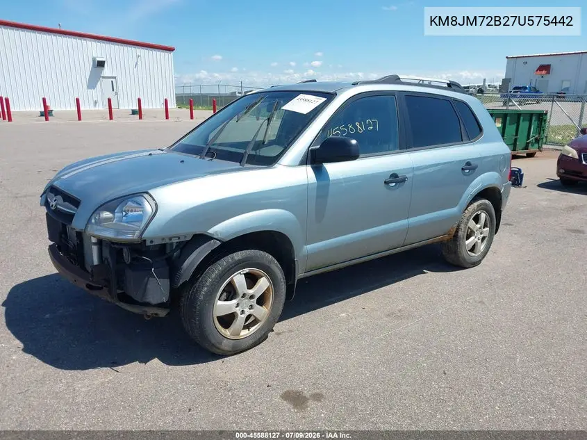 2007 Hyundai Tucson Gls VIN: KM8JM72B27U575442 Lot: 45588127