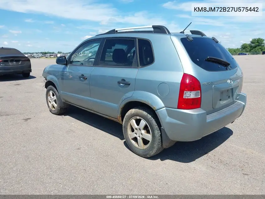2007 Hyundai Tucson Gls VIN: KM8JM72B27U575442 Lot: 45588127