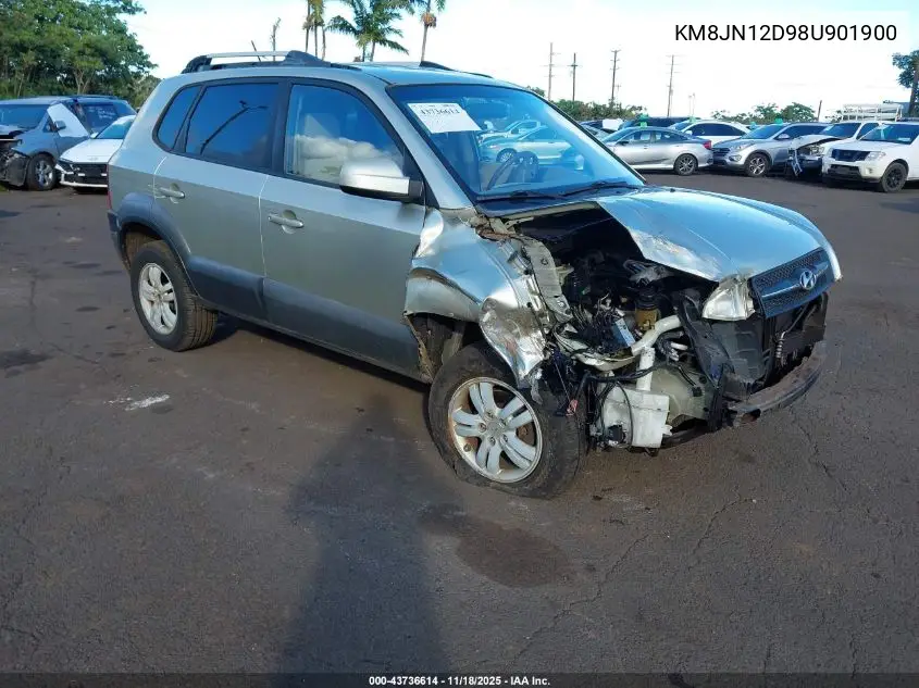 KM8JN12D98U901900 2008 Hyundai Tucson Limited V6/Se