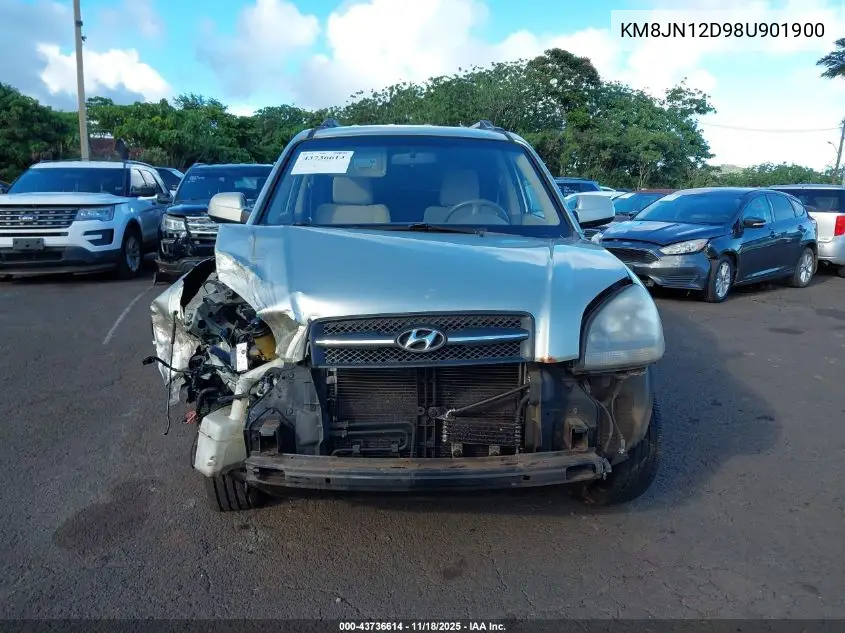KM8JN12D98U901900 2008 Hyundai Tucson Limited V6/Se