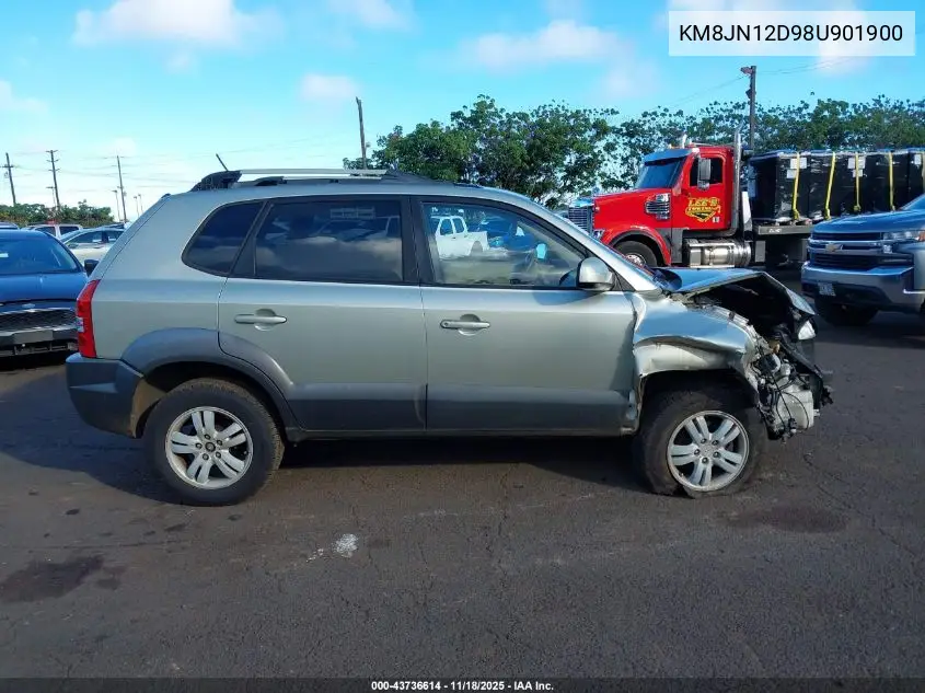 KM8JN12D98U901900 2008 Hyundai Tucson Limited V6/Se