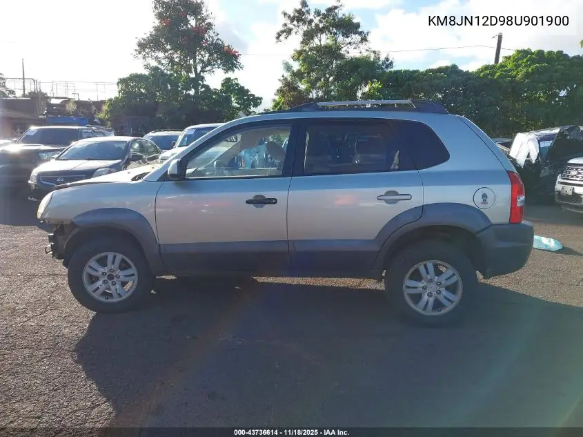 KM8JN12D98U901900 2008 Hyundai Tucson Limited V6/Se