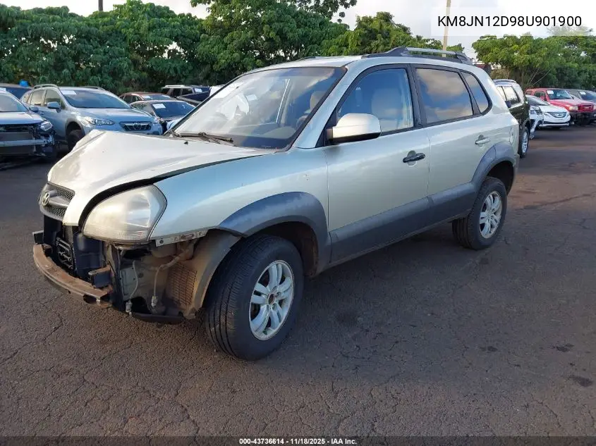 KM8JN12D98U901900 2008 Hyundai Tucson Limited V6/Se