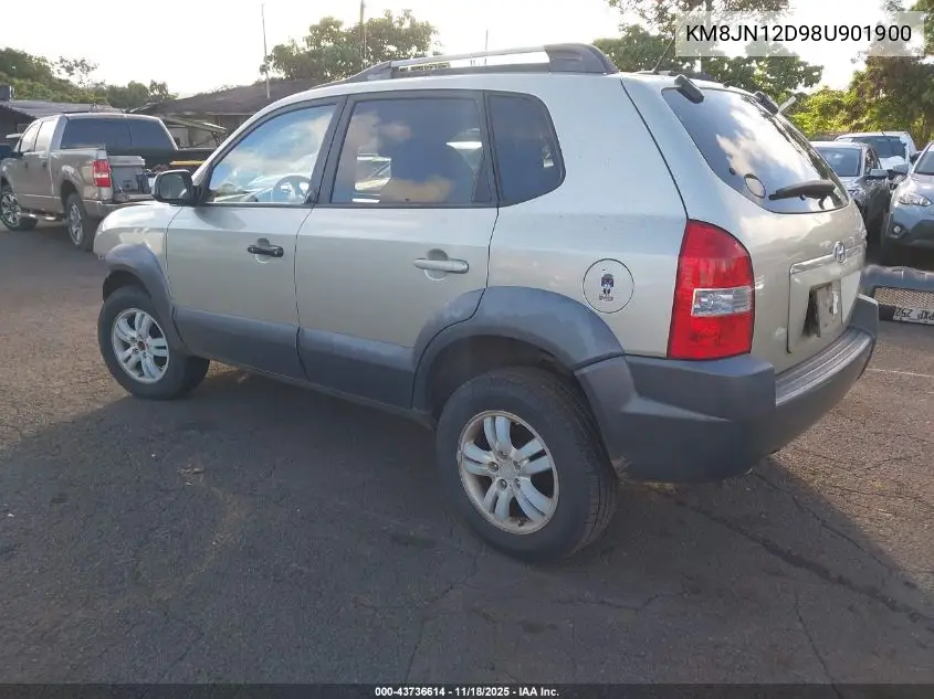 KM8JN12D98U901900 2008 Hyundai Tucson Limited V6/Se
