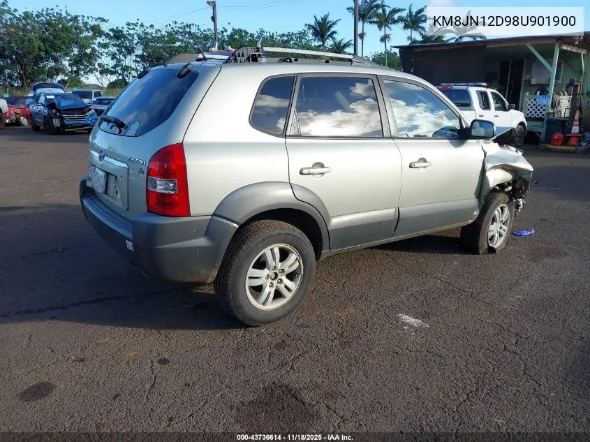 KM8JN12D98U901900 2008 Hyundai Tucson Limited V6/Se