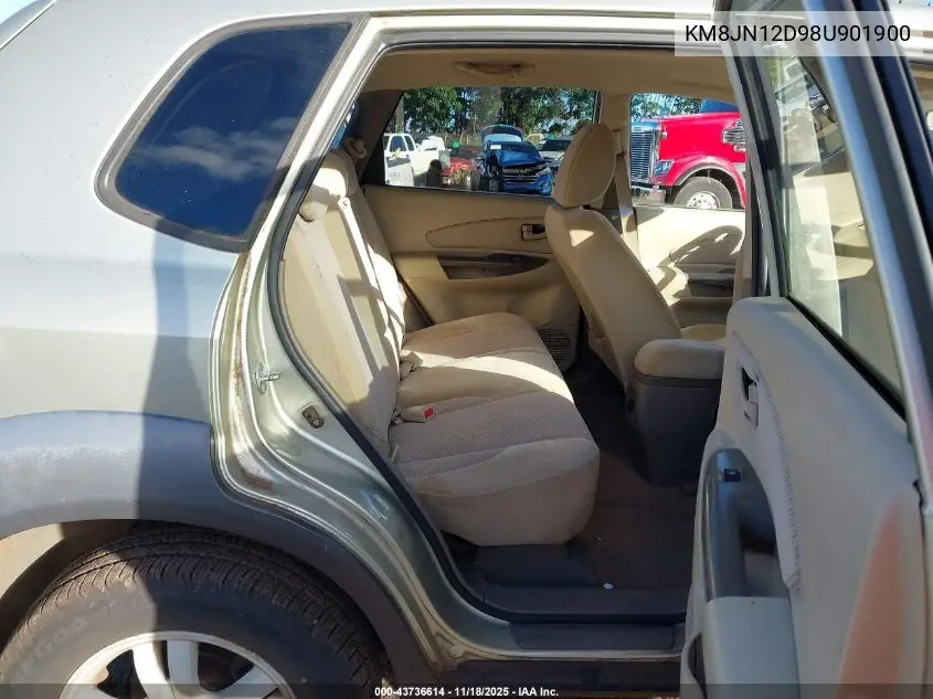 KM8JN12D98U901900 2008 Hyundai Tucson Limited V6/Se