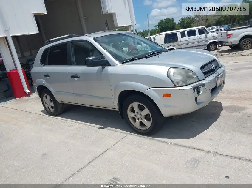 2008 Hyundai Tucson Gls VIN: KM8JM12B58U707785 Lot: 45213713