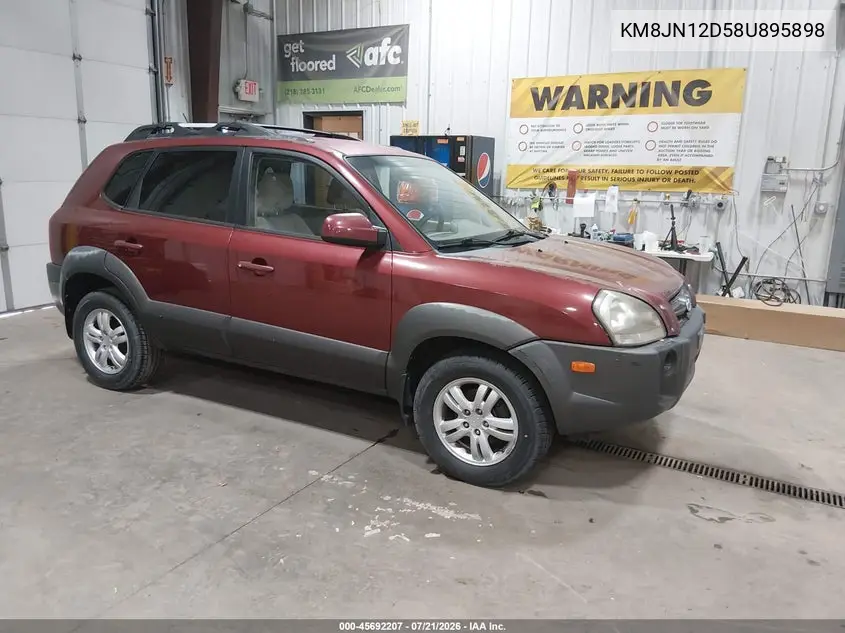 2008 Hyundai Tucson Limited V6/Se VIN: KM8JN12D58U895898 Lot: 45692207