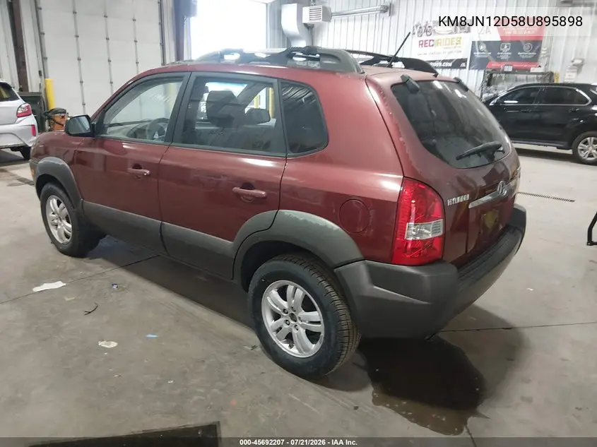 2008 Hyundai Tucson Limited V6/Se VIN: KM8JN12D58U895898 Lot: 45692207