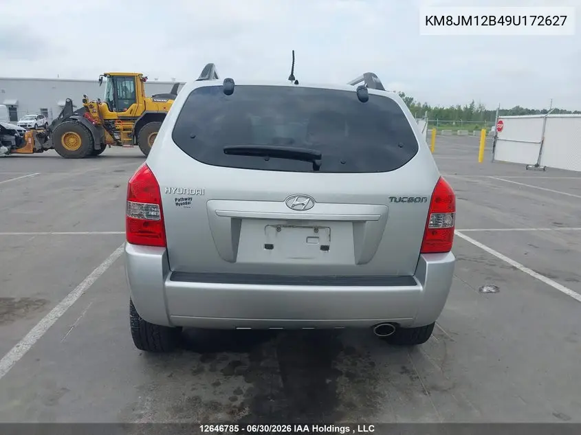 2009 Hyundai Tucson VIN: KM8JM12B49U172627 Lot: 12646785