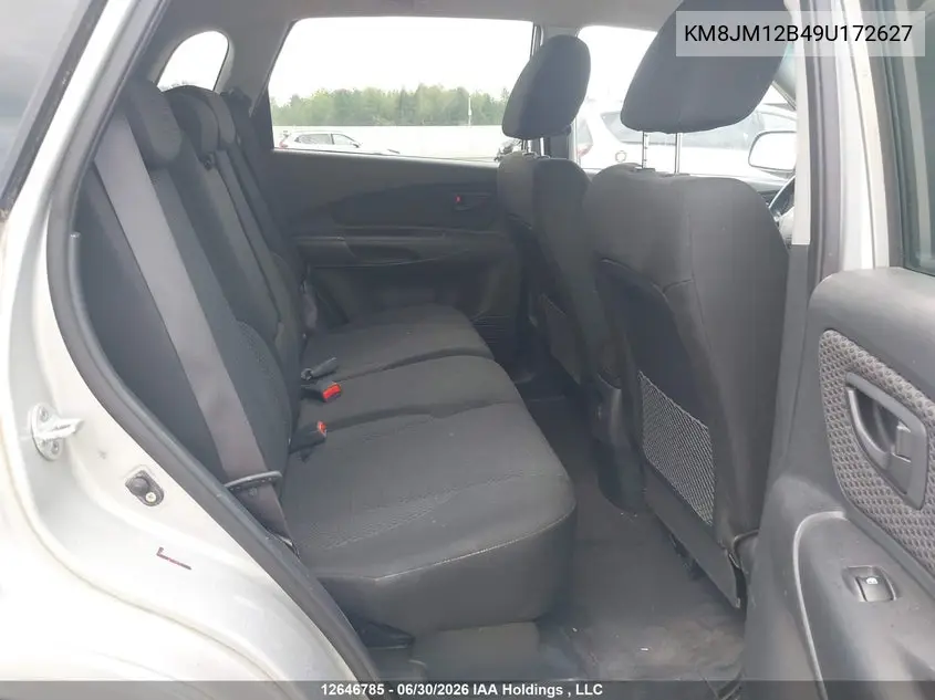 2009 Hyundai Tucson VIN: KM8JM12B49U172627 Lot: 12646785