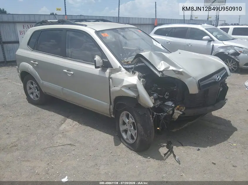 2009 Hyundai Tucson Limited VIN: KM8JN12B49U950910 Lot: 45661139