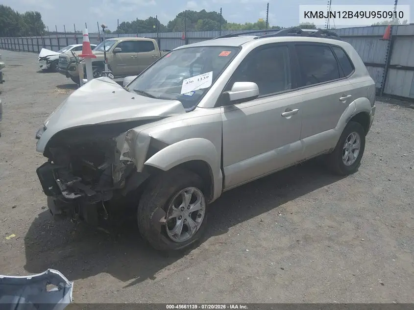 2009 Hyundai Tucson Limited VIN: KM8JN12B49U950910 Lot: 45661139