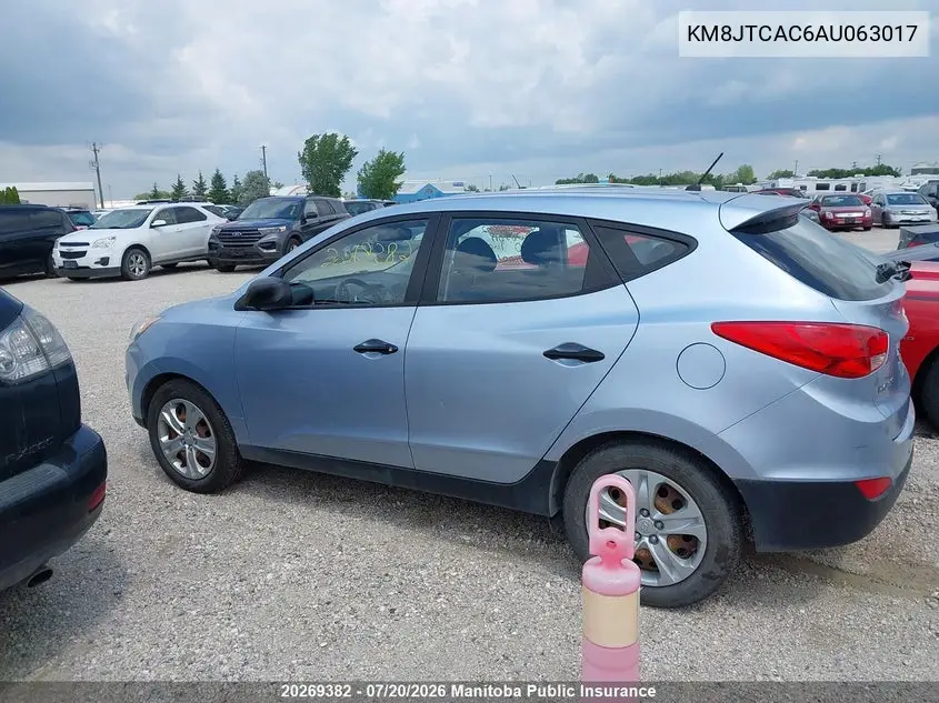 2010 Hyundai Tucson Gl VIN: KM8JTCAC6AU063017 Lot: 20269382