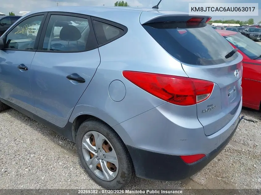 2010 Hyundai Tucson Gl VIN: KM8JTCAC6AU063017 Lot: 20269382