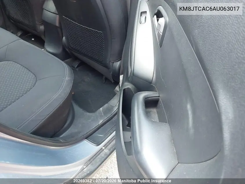 2010 Hyundai Tucson Gl VIN: KM8JTCAC6AU063017 Lot: 20269382