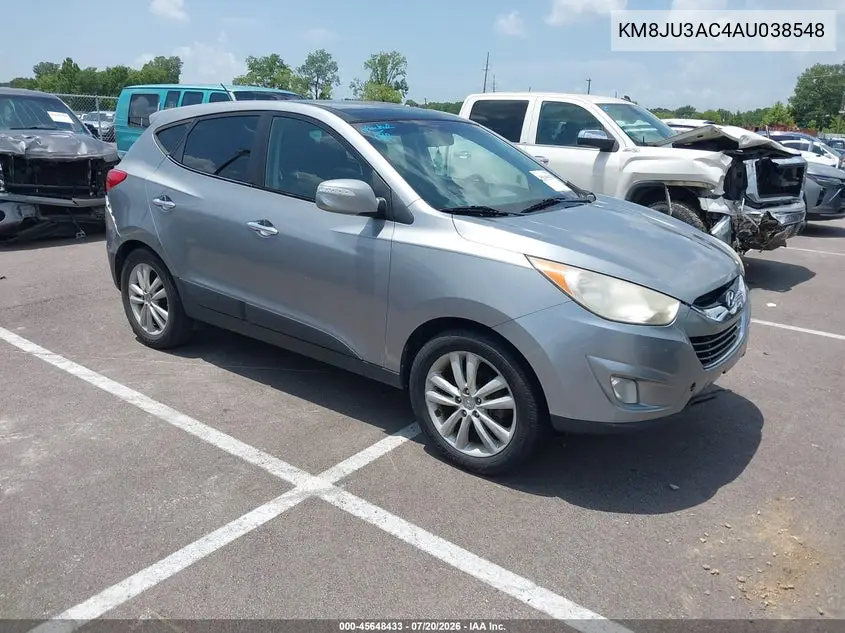 2010 Hyundai Tucson Limited VIN: KM8JU3AC4AU038548 Lot: 45648433