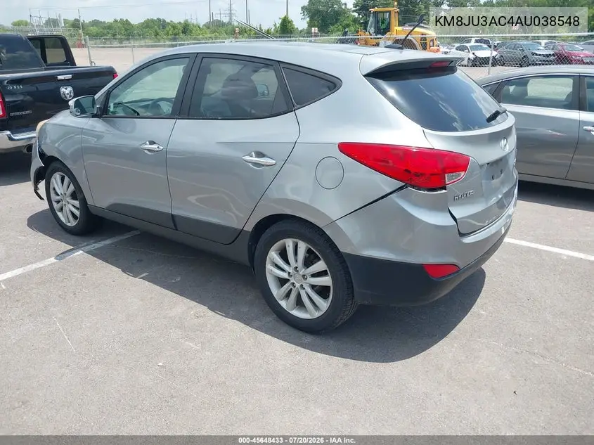 2010 Hyundai Tucson Limited VIN: KM8JU3AC4AU038548 Lot: 45648433