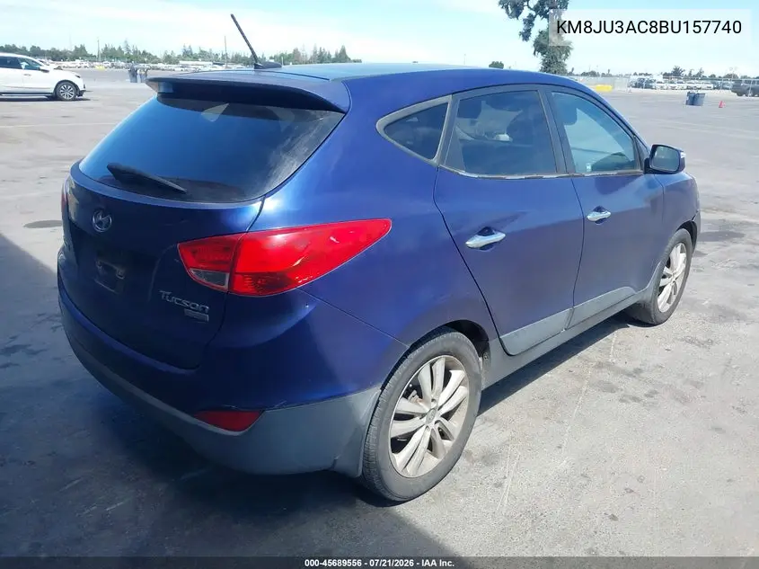 2011 Hyundai Tucson Limited VIN: KM8JU3AC8BU157740 Lot: 45689556