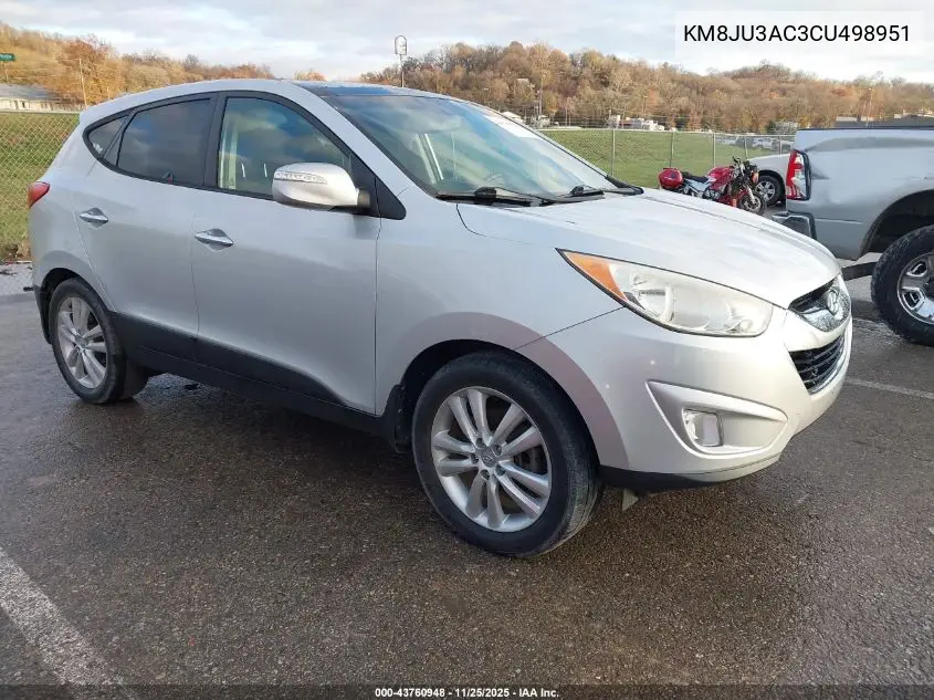 KM8JU3AC3CU498951 2012 Hyundai Tucson Limited