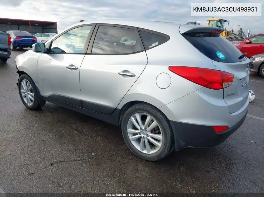 KM8JU3AC3CU498951 2012 Hyundai Tucson Limited