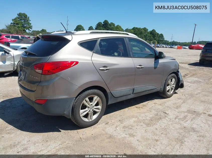 KM8JU3AC0CU508075 2012 Hyundai Tucson Gls