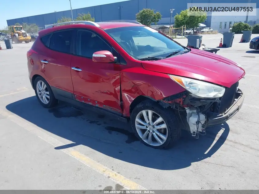 2012 Hyundai Tucson Limited VIN: KM8JU3AC2CU487553 Lot: 45375813