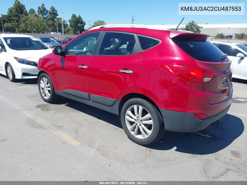 2012 Hyundai Tucson Limited VIN: KM8JU3AC2CU487553 Lot: 45375813