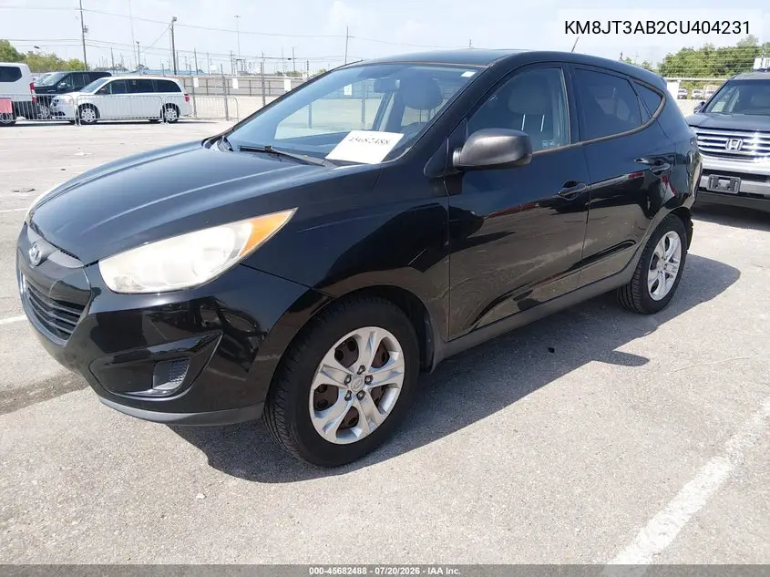 2012 Hyundai Tucson Gl VIN: KM8JT3AB2CU404231 Lot: 45682488