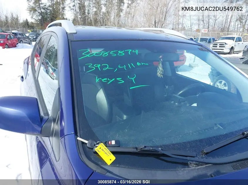 2013 Hyundai Tucson Gls/Limited VIN: KM8JUCAC2DU549762 Lot: 30085874